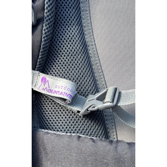 New Moutaintop Outdoor Adventure Travel 40L Backpack Black Gray with Rain Sheild - Picture 9 of 16